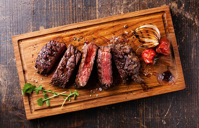 Grilled Steak with Zinfandel Mushroom Sauce Recipe