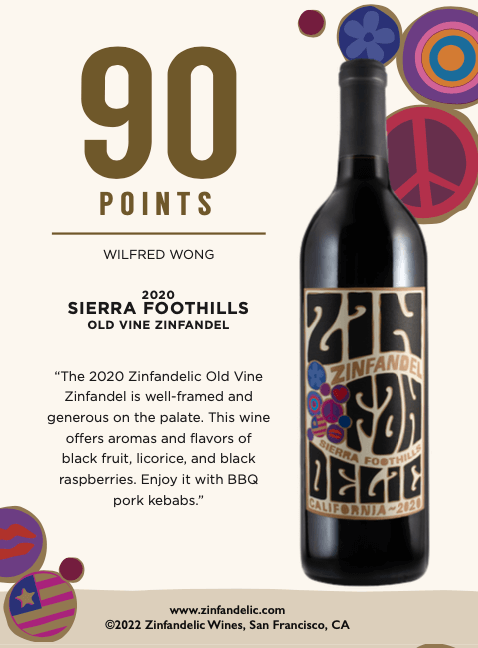 90 points - 2020 Sierra Foothills Old Vine Zinfandel Shelftalker