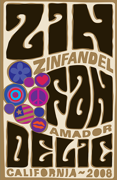 2008 Amador County Old Vine Zinfandel - label