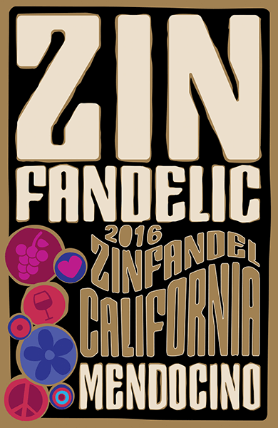 2016 Mendocino Zinfandel - Label