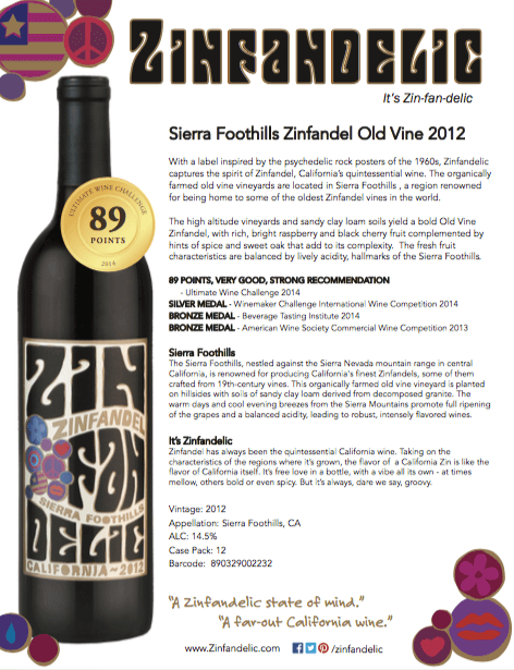 2014 Sierra Foothills Old Vine Zinfandel