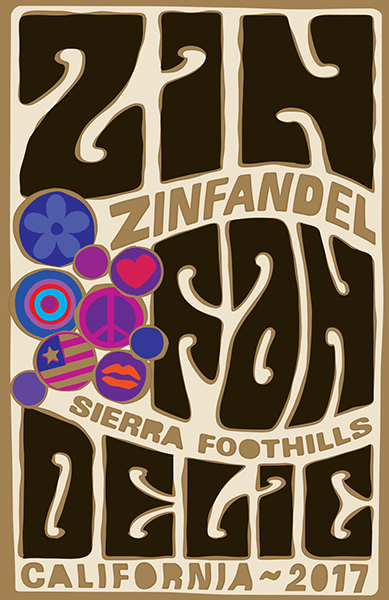 2017 Sierra Foothills Old Vine Zinfandel - Label