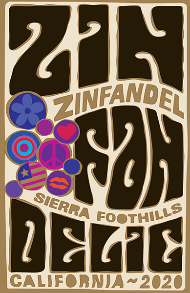 2020 Sierra Foothills Old Vine Zinfandel - Label