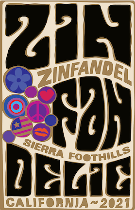 2021 Sierra Foothills Old Vine Zinfandel - Label